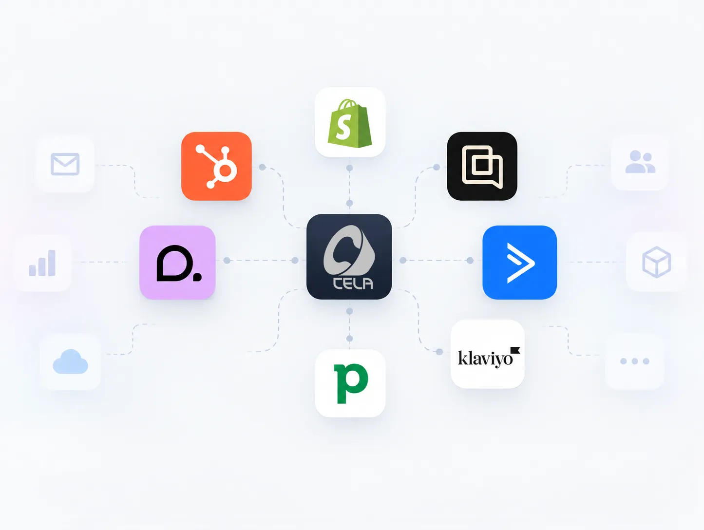 CELA connected with e-commerce, CRM, sales, and other business systems